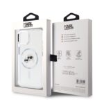 Калъф от Karl Lagerfeld IML K&CH Heads Metal Frame MagSafe Case за iPhone 14 Transparent - Image 6