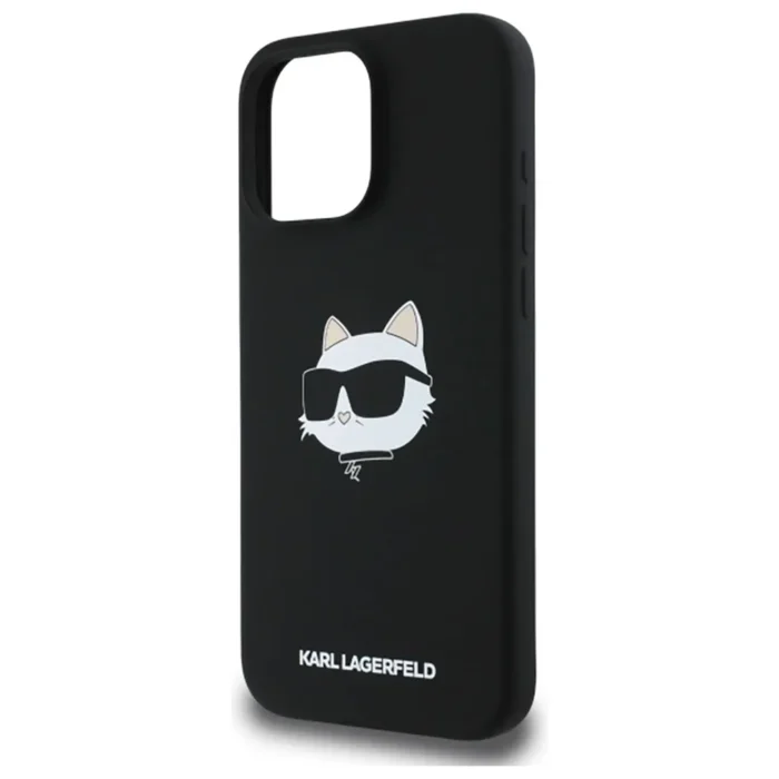 Калъф от Karl Lagerfeld Liquid Silicone Choupette Head MagSafe за iPhone 16 Pro Black - Image 2