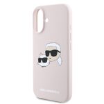 Калъф от 
Karl Lagerfeld Liquid Silicone Double Heads MagSafe за iPhone 16 Pink - Image 4
