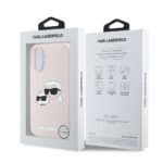 Калъф от 
Karl Lagerfeld Liquid Silicone Double Heads MagSafe за iPhone 16 Pink - Image 6
