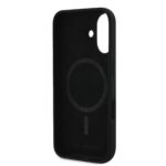 Калъф от 
Karl Lagerfeld Liquid Silicone Double Heads MagSafe за iPhone 16 Plus Black - Image 5