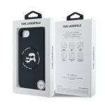 Калъф от 
Karl Lagerfeld Liquid Silicone K&CH Heads MagSafe Case за iPhone 16e Black - Image 7