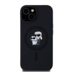 Калъф от Karl Lagerfeld Liquid Silicone Karl and Choupette MagSafe Case за iPhone 14 Black - Image 2
