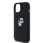 Калъф от Karl Lagerfeld Liquid Silicone Karl and Choupette MagSafe Case за iPhone 14 Black - Image 4