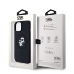 Калъф от Karl Lagerfeld Liquid Silicone Karl and Choupette MagSafe Case за iPhone 14 Black - Image 6