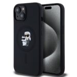 Калъф от Karl Lagerfeld Liquid Silicone Karl and Choupette MagSafe Case за iPhone 14 Black