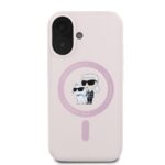 Калъф от Karl Lagerfeld Liquid Silicone Karl and Choupette MagSafe Case за iPhone 16 Pink - Image 2