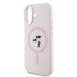 Калъф от Karl Lagerfeld Liquid Silicone Karl and Choupette MagSafe Case за iPhone 16 Pink - Image 4