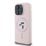 Калъф от Karl Lagerfeld Liquid Silicone Karl and Choupette MagSafe Case за iPhone 16 Pro Max Pink - Image 3
