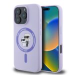 Калъф от
Karl Lagerfeld Liquid Silicone Karl and Choupette MagSafe за iPhone 16 Pro Purple