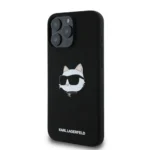 Калъф от Karl Lagerfeld Liquid Silicone Choupette Head MagSafe за iPhone 16 Pro Max Black - Image 2