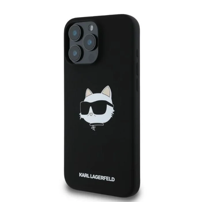 Калъф от Karl Lagerfeld Liquid Silicone Choupette Head MagSafe за iPhone 16 Pro Max Black - Image 2