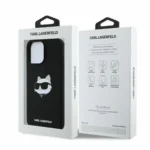 Калъф от Karl Lagerfeld Liquid Silicone Choupette Head MagSafe за iPhone 16 Pro Max Black - Image 3