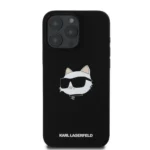 Калъф от Karl Lagerfeld Liquid Silicone Choupette Head MagSafe за iPhone 16 Pro Max Black - Image 5