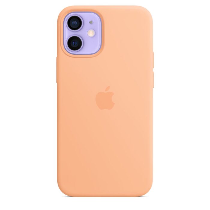 Apple iPhone 12 mini Silicone Case with MagSafe - Cantaloupe (Seasonal Spring2021) - Image 1