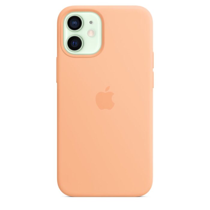 Apple iPhone 12 mini Silicone Case with MagSafe - Cantaloupe (Seasonal Spring2021) - Image 3