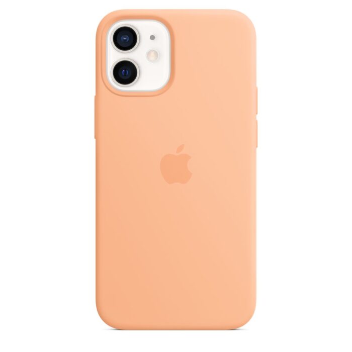 Apple iPhone 12 mini Silicone Case with MagSafe - Cantaloupe (Seasonal Spring2021) - Image 4