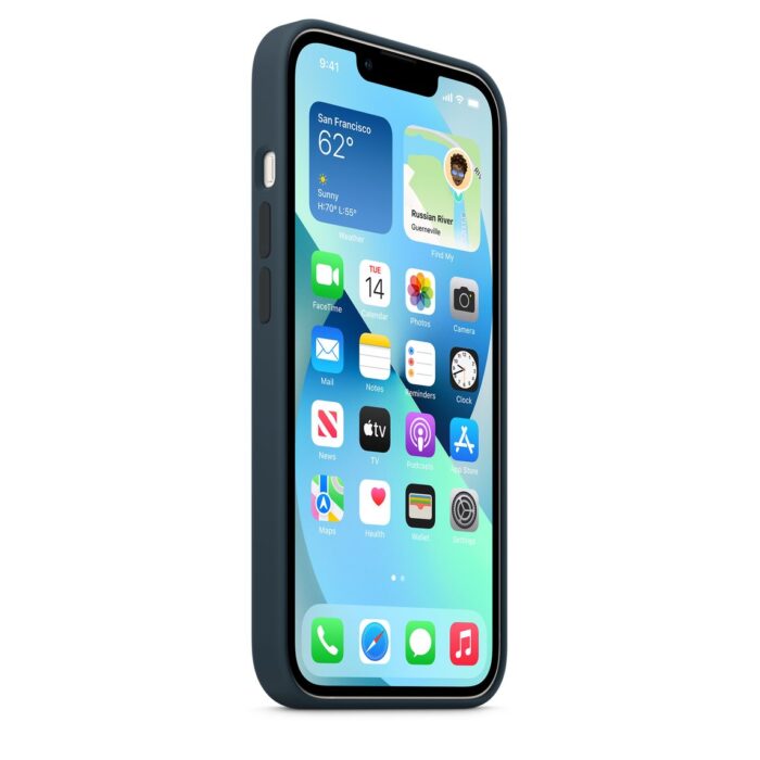 Калъф Apple iPhone 13 Silicone Case with MagSafe - Abyss Blue - Image 4