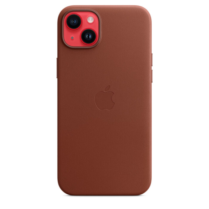 Калъф от Apple за iPhone 14 Plus Leather Case with MagSafe - Umber - Image 4