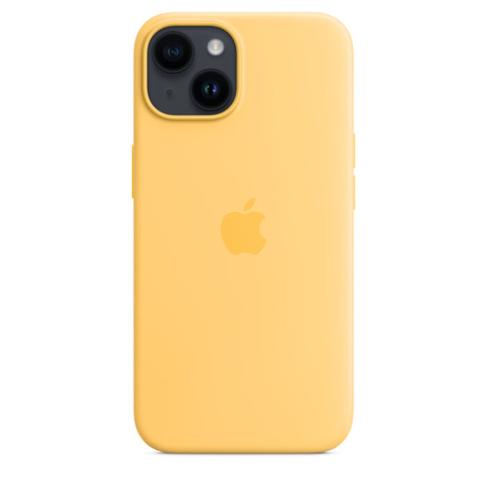 Калъф от Apple за iPhone 14 Silicone Case with MagSafe - Sunglow - Image 4