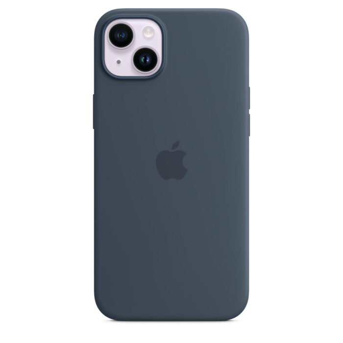 Калъф от Apple за iPhone 14 Plus Silicone Case with MagSafe -Storm Blue - Image 5