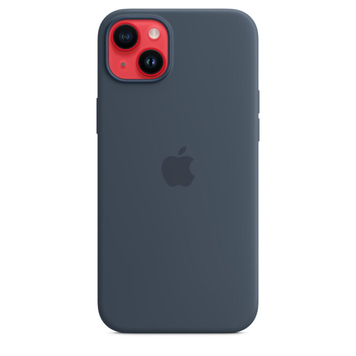 Калъф от Apple за iPhone 14 Plus Silicone Case with MagSafe -Storm Blue - Image 4
