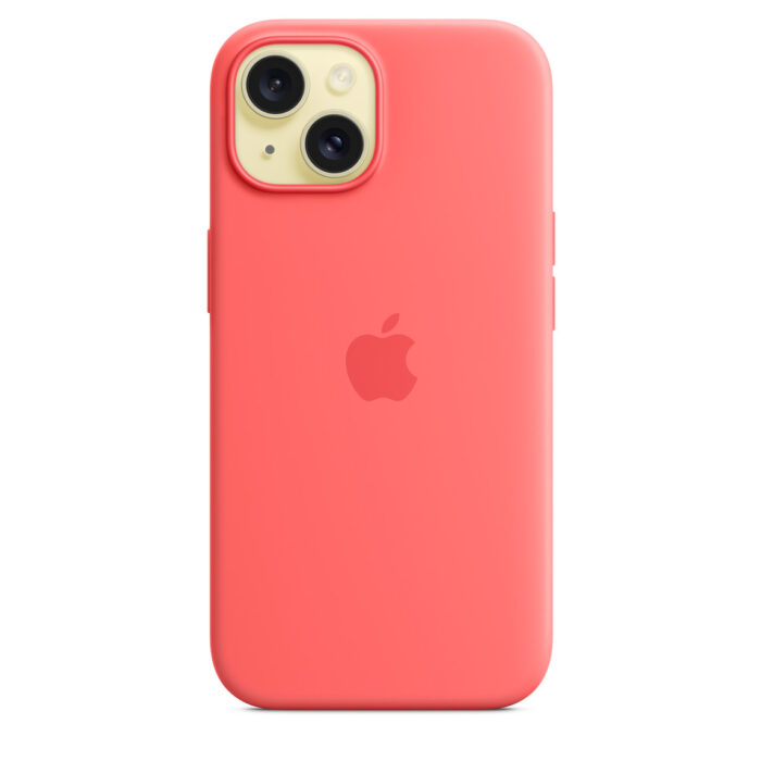 Калъф от Apple за  iPhone 15 Silicone Case с MagSafe - Guava - Image 3