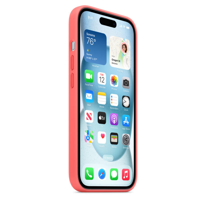 Калъф от Apple за  iPhone 15 Silicone Case с MagSafe - Guava - Image 2