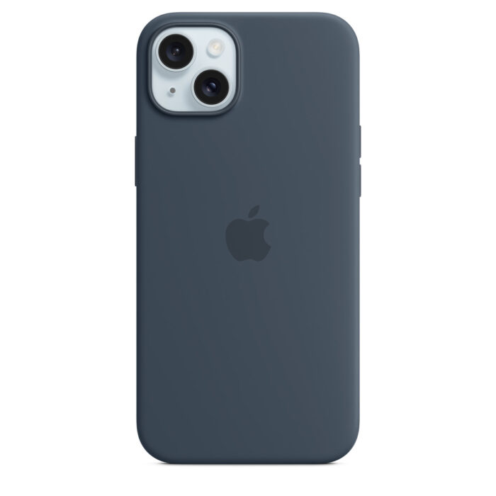 Калъф от Apple за iPhone 15 Plus Silicone Case с MagSafe - Storm Blue - Image 1