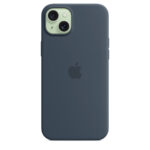 Калъф от Apple за iPhone 15 Plus Silicone Case с MagSafe - Storm Blue - Image 3
