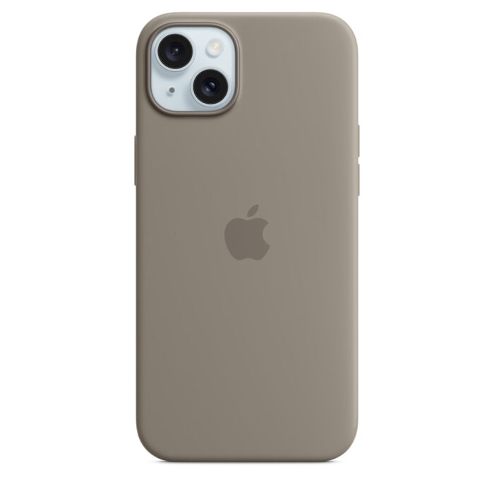 Калъф от Apple за iPhone 15 Plus Silicone Case с MagSafe - Clay - Image 1