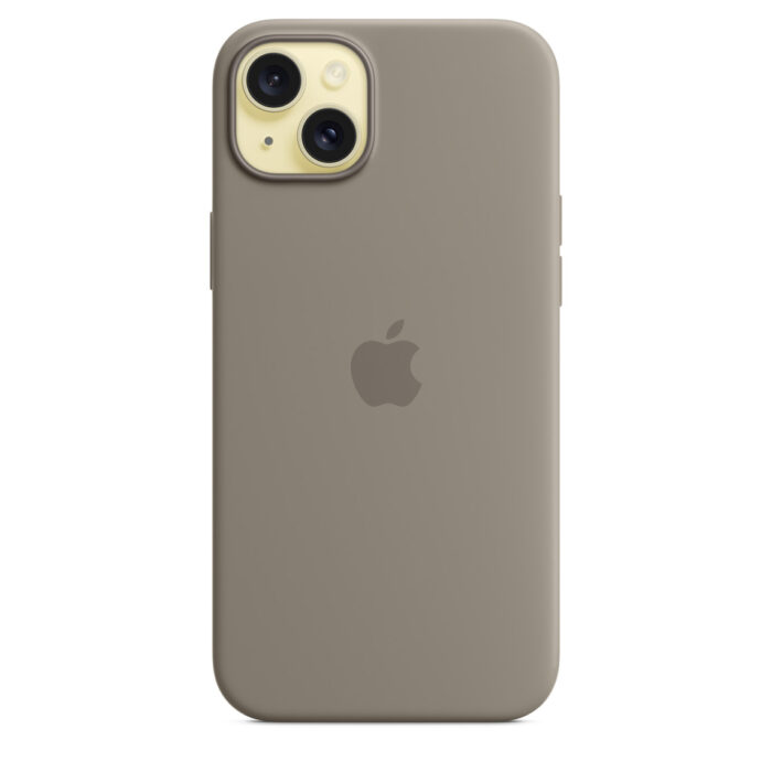 Калъф от Apple за iPhone 15 Plus Silicone Case с MagSafe - Clay - Image 5