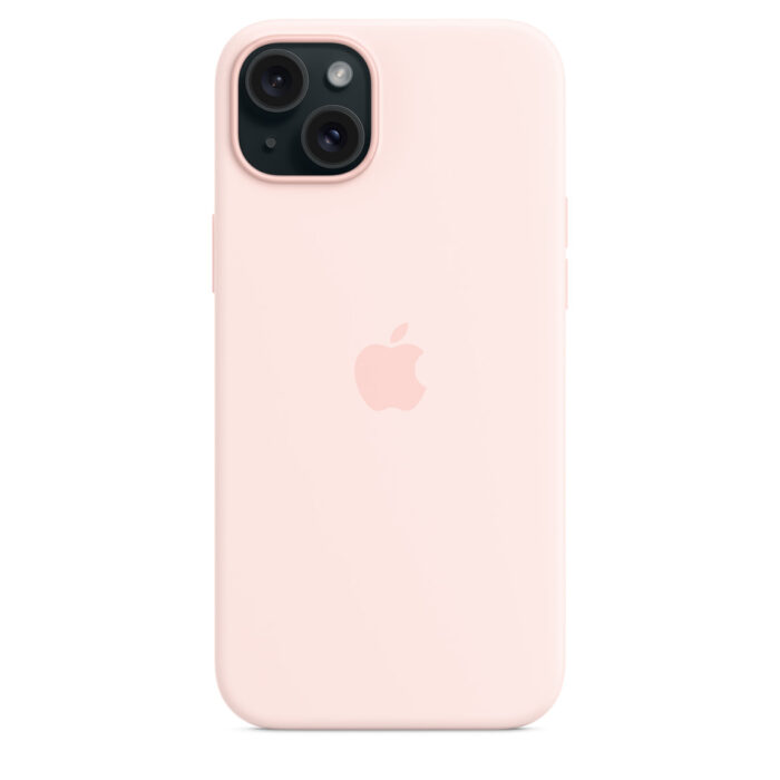Калъф от Apple за  iPhone 15 Plus Silicone Case с MagSafe - Light Pink - Image 5