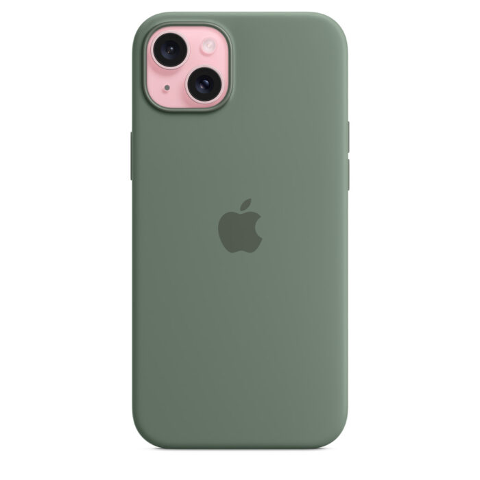 Калъф от Apple за iPhone 15 Plus Silicone Case с MagSafe - Cypress - Image 3