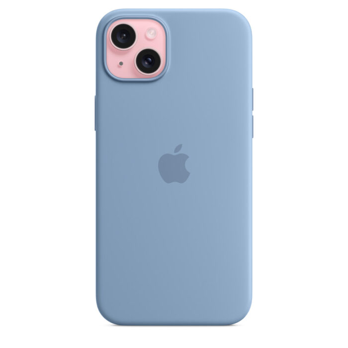 Калъф от Apple за iPhone 15 Plus Silicone Case с MagSafe - Winter Blue - Image 3