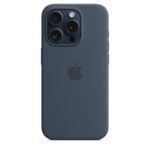 Калъф от Apple за iPhone 15 Pro Silicone Case с MagSafe - Storm Blue - Image 3