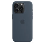 Калъф от Apple за iPhone 15 Pro Silicone Case с MagSafe - Storm Blue - Image 6