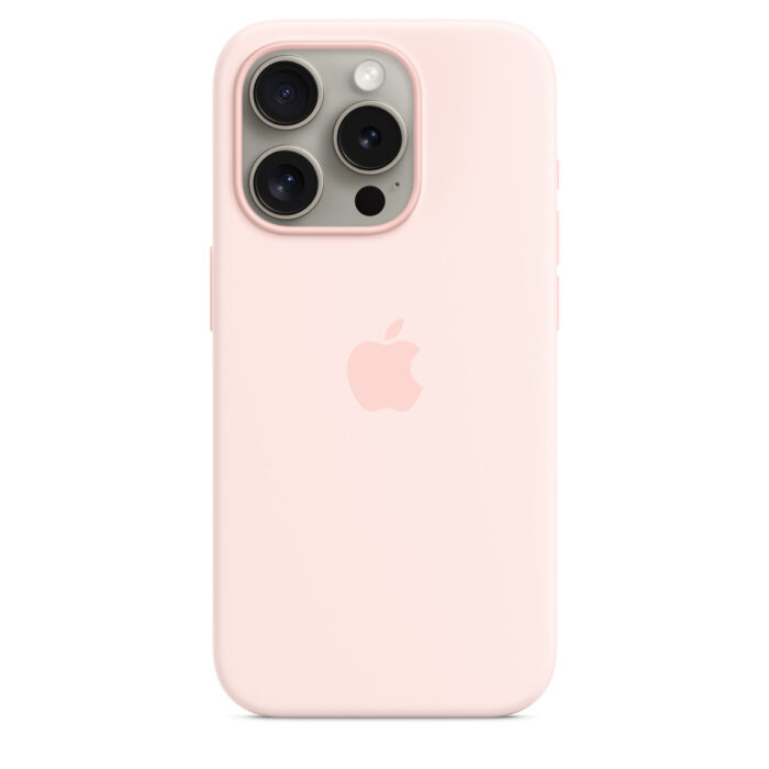 Калъф от Apple за  iPhone 15 Pro Silicone Case с MagSafe - Light Pink - Image 1