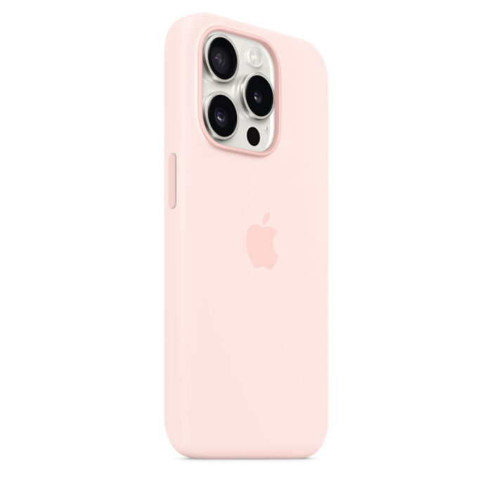 Калъф от Apple за  iPhone 15 Pro Silicone Case с MagSafe - Light Pink - Image 5