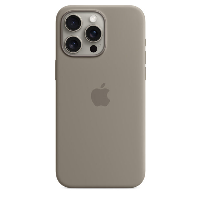 Калъф от Apple за iPhone 15 Pro Max Silicone Case с MagSafe - Clay - Image 1