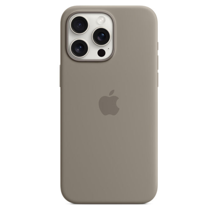 Калъф от Apple за iPhone 15 Pro Max Silicone Case с MagSafe - Clay - Image 2