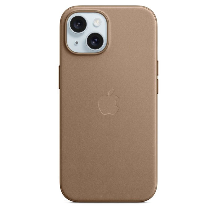 Калъф от Apple за iPhone 15 FineWoven Case с MagSafe - Taupe - Image 1
