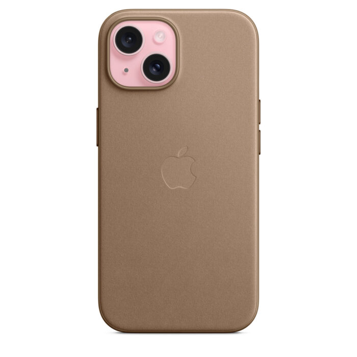 Калъф от Apple за iPhone 15 FineWoven Case с MagSafe - Taupe - Image 6