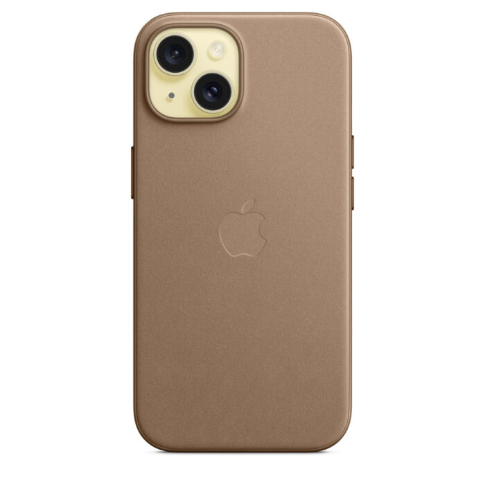 Калъф от Apple за iPhone 15 FineWoven Case с MagSafe - Taupe - Image 7