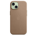 Калъф от Apple за iPhone 15 FineWoven Case с MagSafe - Taupe - Image 4