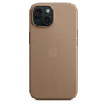 Калъф от Apple за iPhone 15 FineWoven Case с MagSafe - Taupe - Image 3