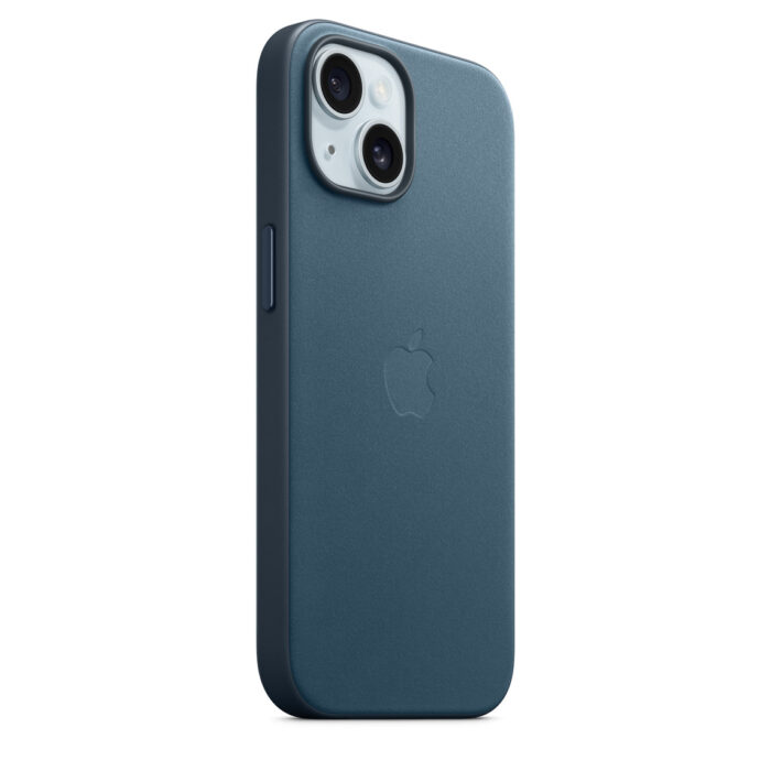 Калъф от Apple за iPhone 15 FineWoven Case с MagSafe - Pacific Blue - Image 2