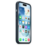 Калъф от Apple за iPhone 15 FineWoven Case с MagSafe - Pacific Blue - Image 4