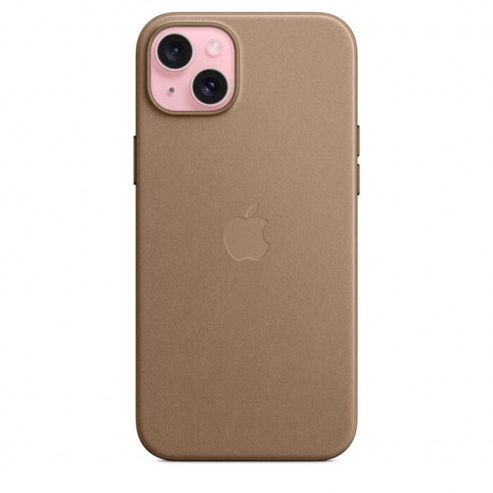 Калъф от Apple за iPhone 15 Plus FineWoven Case с MagSafe - Taupe - Image 4