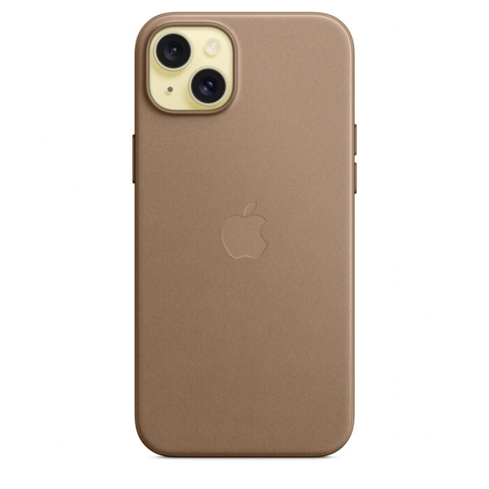 Калъф от Apple за iPhone 15 Plus FineWoven Case с MagSafe - Taupe - Image 3